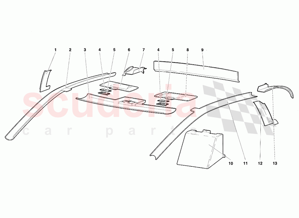 Passenger Compartment Trims 3 of Lamborghini Lamborghini Diablo SV (1995-1997)