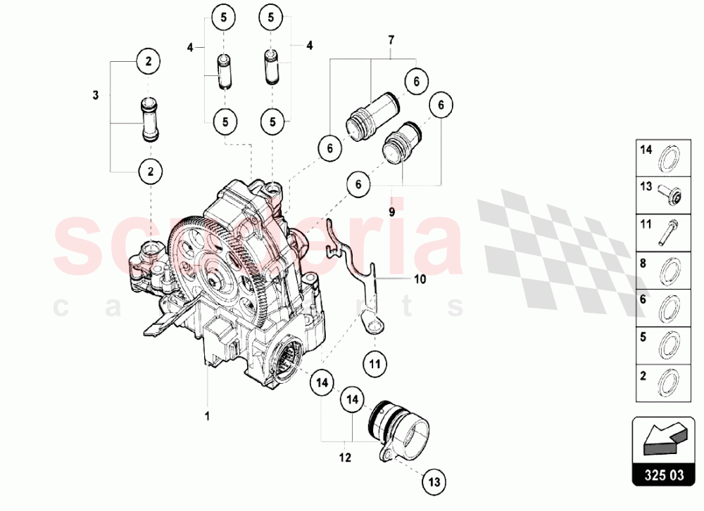 HYDRAULICS CONTROL UNIT of Lamborghini Lamborghini Huracan LP610 Spyder