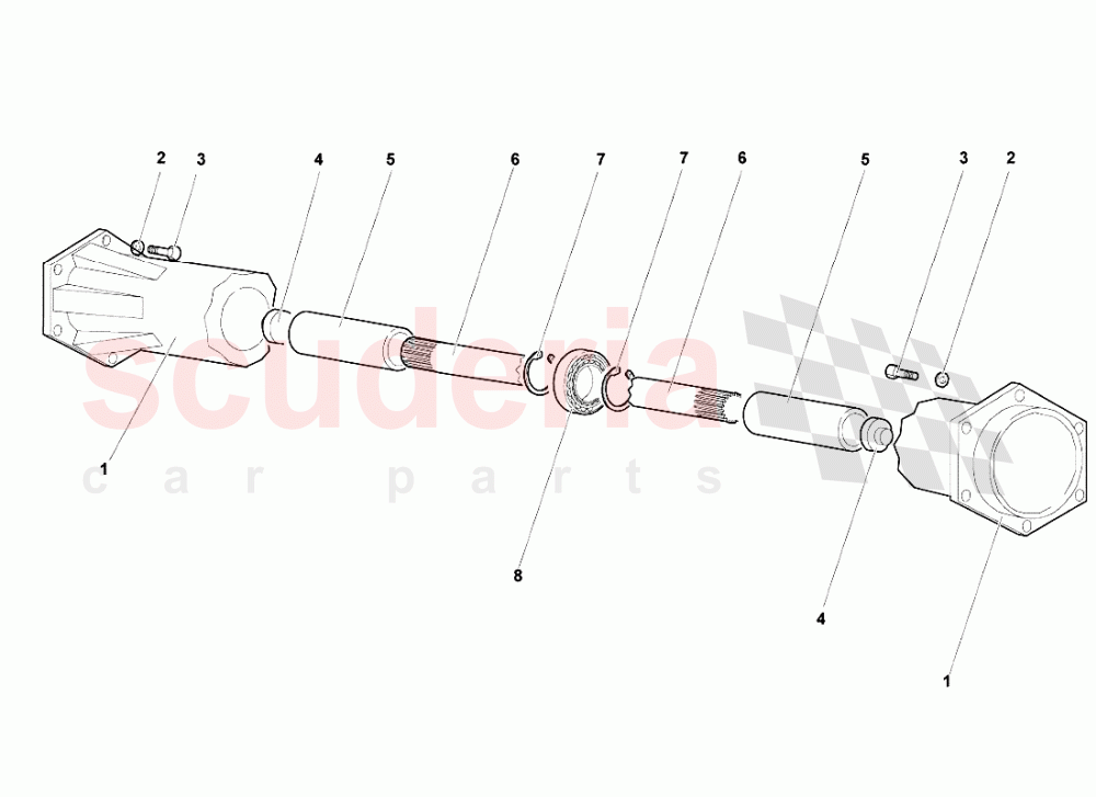 Front Propeller Shaft of Lamborghini Lamborghini Murcielago Roadster