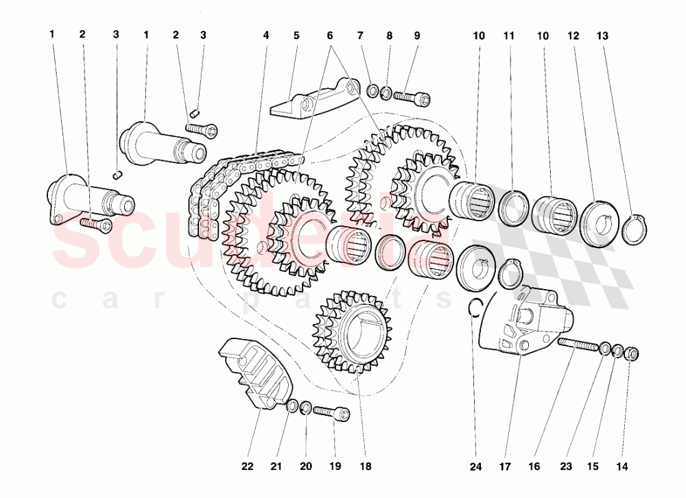 Timing System 2 of Lamborghini Lamborghini Diablo SV (1995-1997)