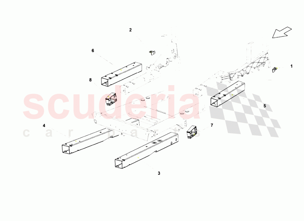 Front Frame Elements 3 of Lamborghini Lamborghini Gallardo LP560 Spyder