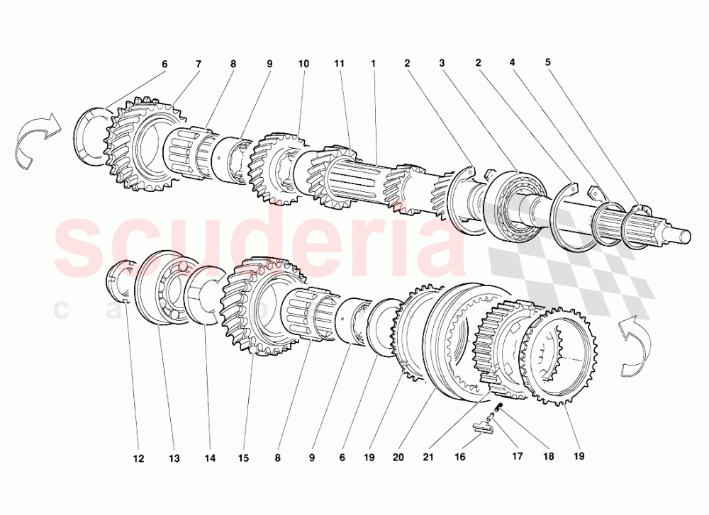 Main Shaft of Lamborghini Lamborghini Diablo (1990-1998)