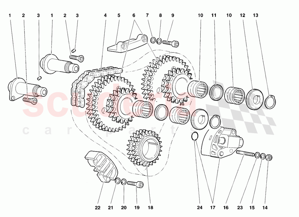 Timing System 2 of Lamborghini Lamborghini Diablo VT Roadster (1998-2000)