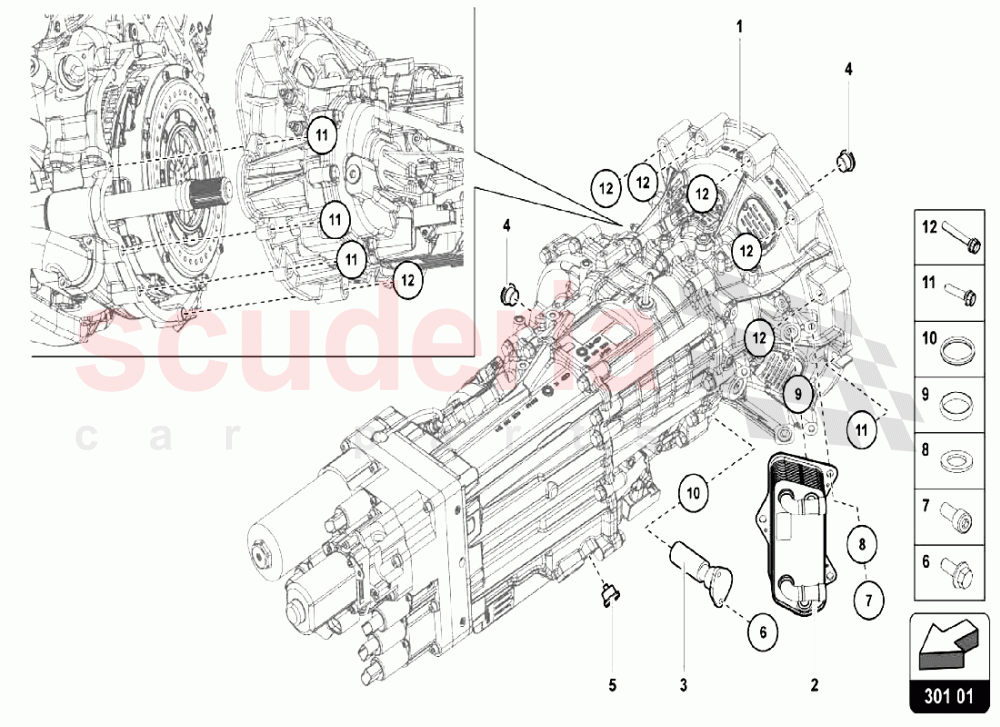 Gearbox Oil Filter of Lamborghini Lamborghini Aventador S