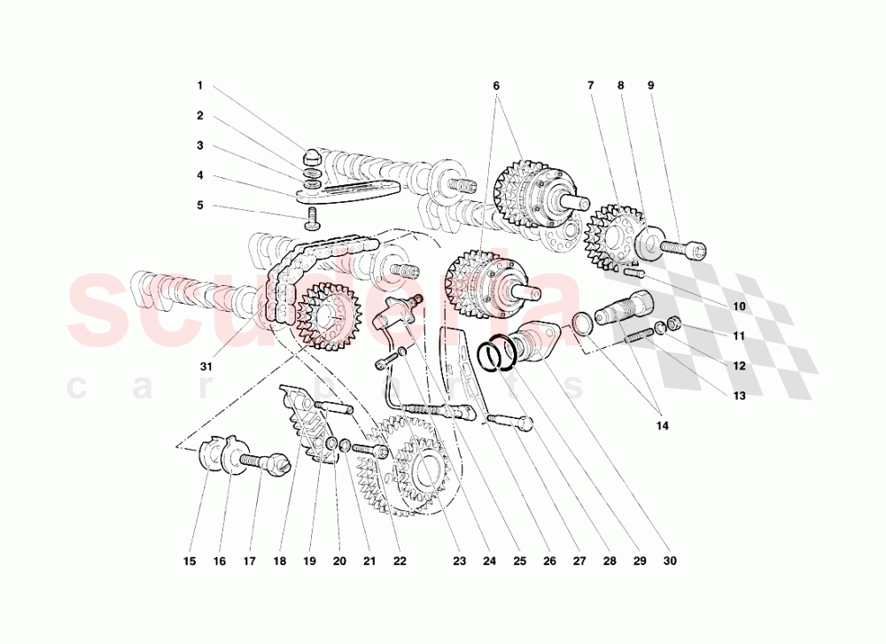 Timing System 1 of Lamborghini Lamborghini Diablo SV (1998)