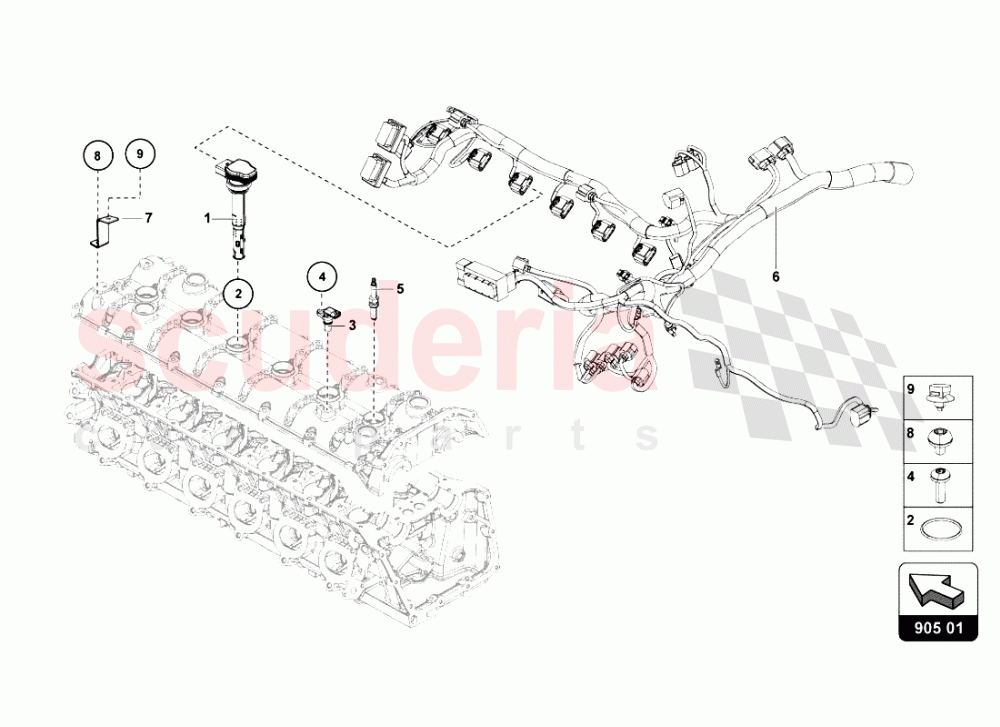 SYSTEM IGNITION of Lamborghini Lamborghini Aventador LP700 Roadster