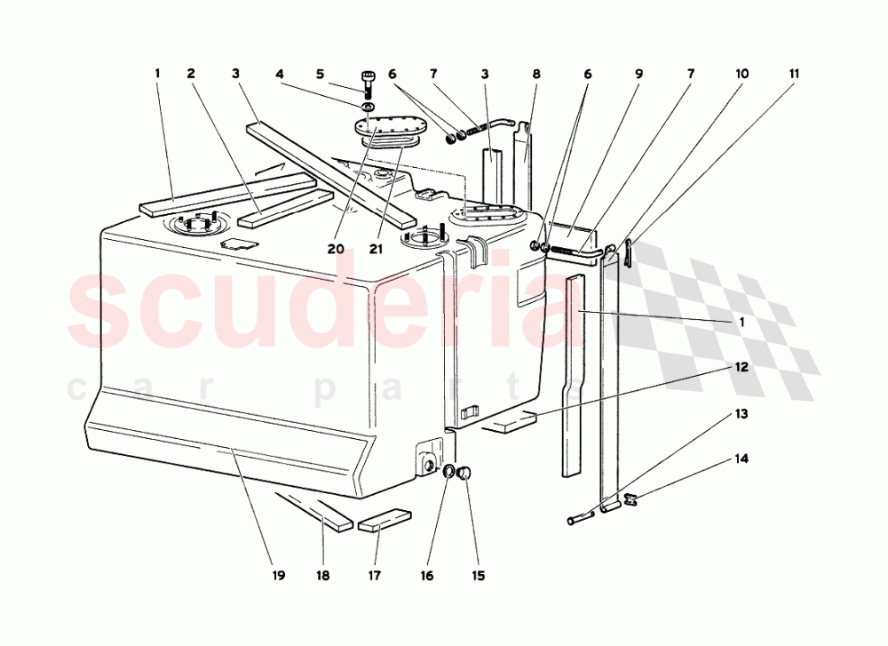 Fuel System 4 of Lamborghini Lamborghini Diablo VT 6.0 (2000-2001)