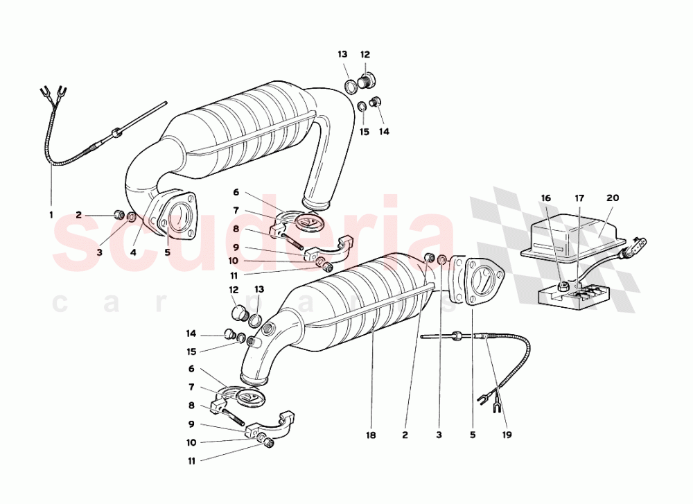 Exhaust System 2 of Lamborghini Lamborghini Diablo SV (1999)