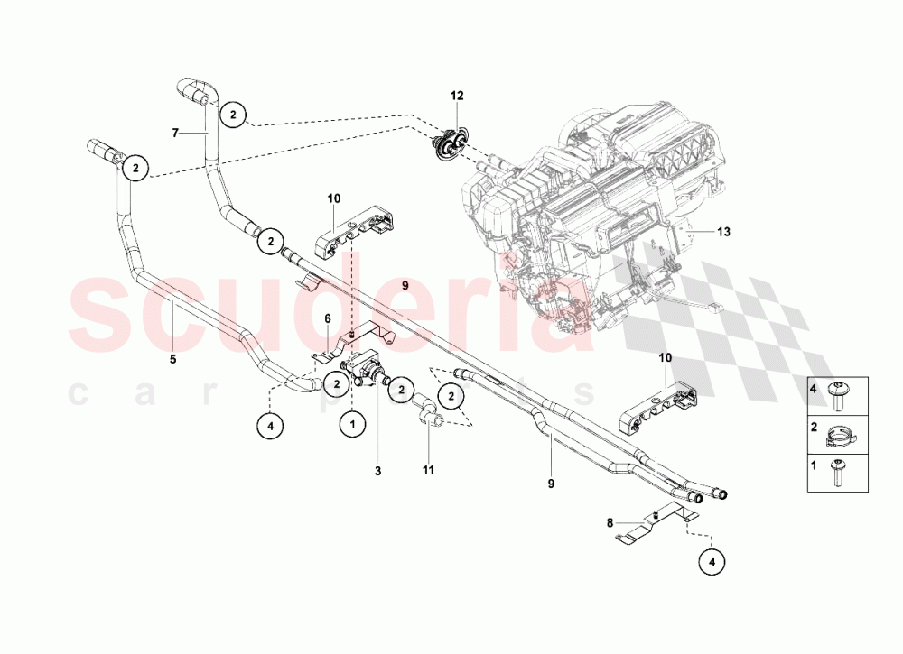 Air Conditioning System 4 of Lamborghini Lamborghini Aventador LP700 Coupe