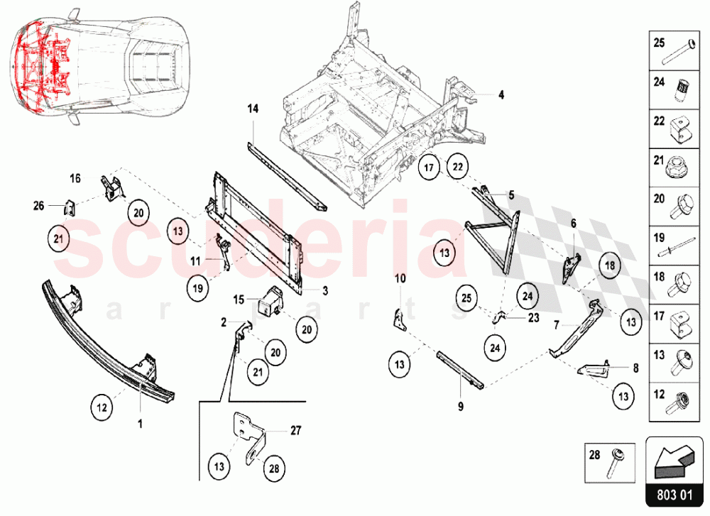 Front Frame 1 of Lamborghini Lamborghini Huracan LP580 Coupe