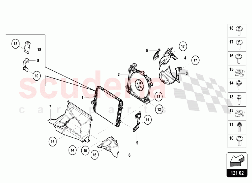 Water Cooling System 2 of Lamborghini Lamborghini Huracan LP580 Coupe