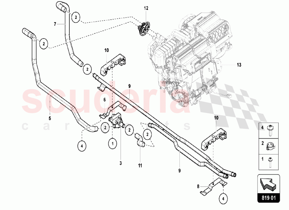 AIR CONDITIONING SYSTEM 4 of Lamborghini Lamborghini Aventador LP750 SV Coupe