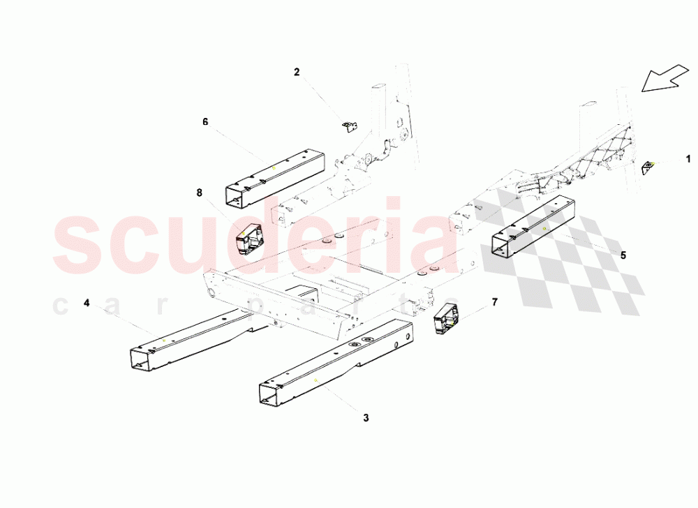 Front Frame Elements 3 of Lamborghini Lamborghini Gallardo Spyder