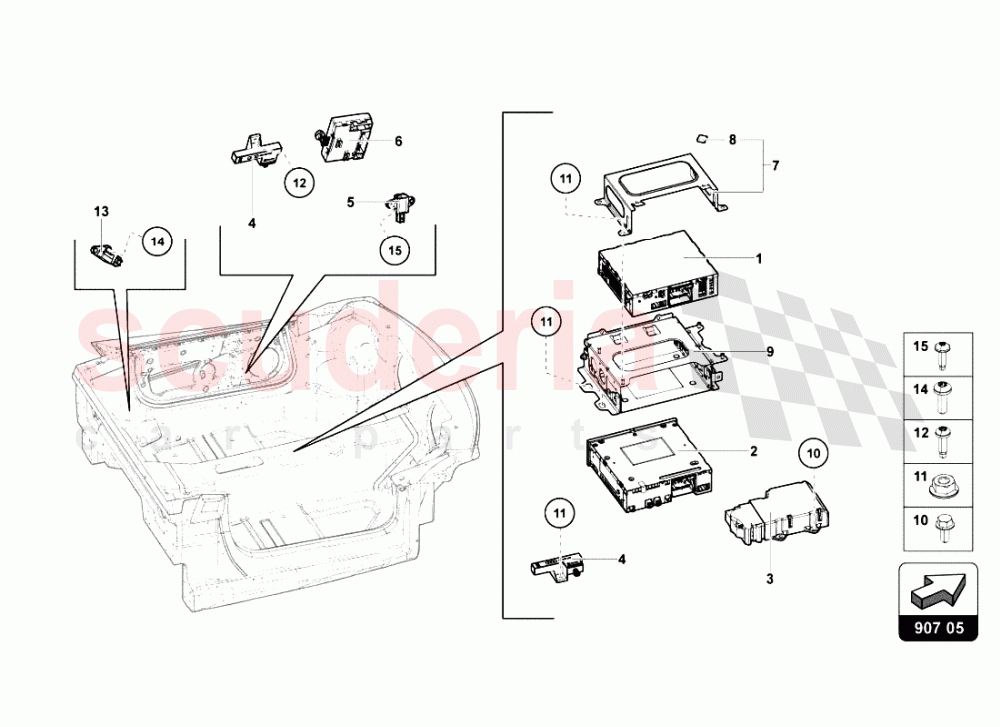 ELECTRICAL SYSTEM 3 of Lamborghini Lamborghini Aventador LP700 Roadster