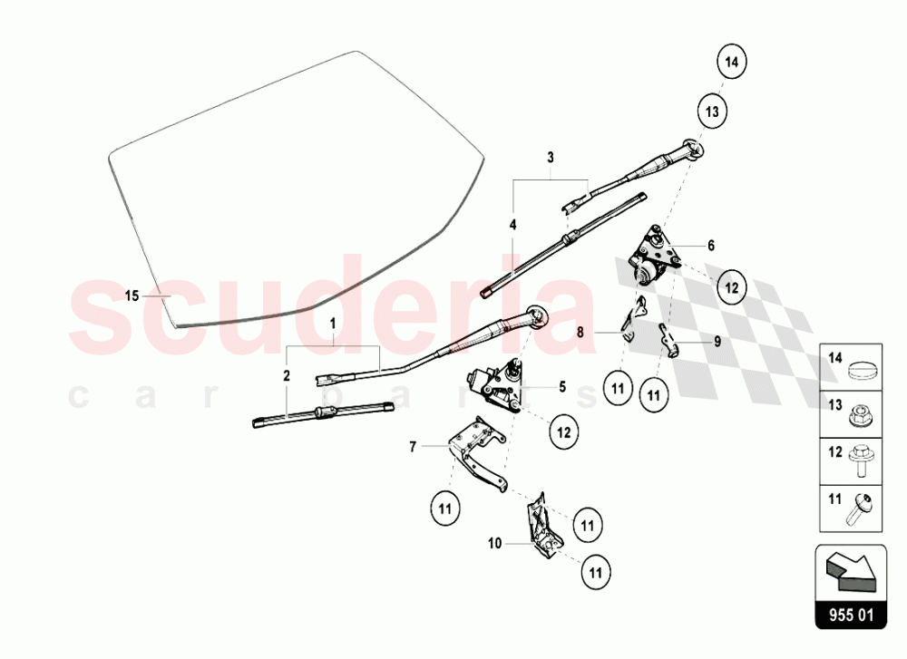 WINDSCREEN - HEADLIGHT WASHER SYSTEM of Lamborghini Lamborghini Huracan LP610 Coupe