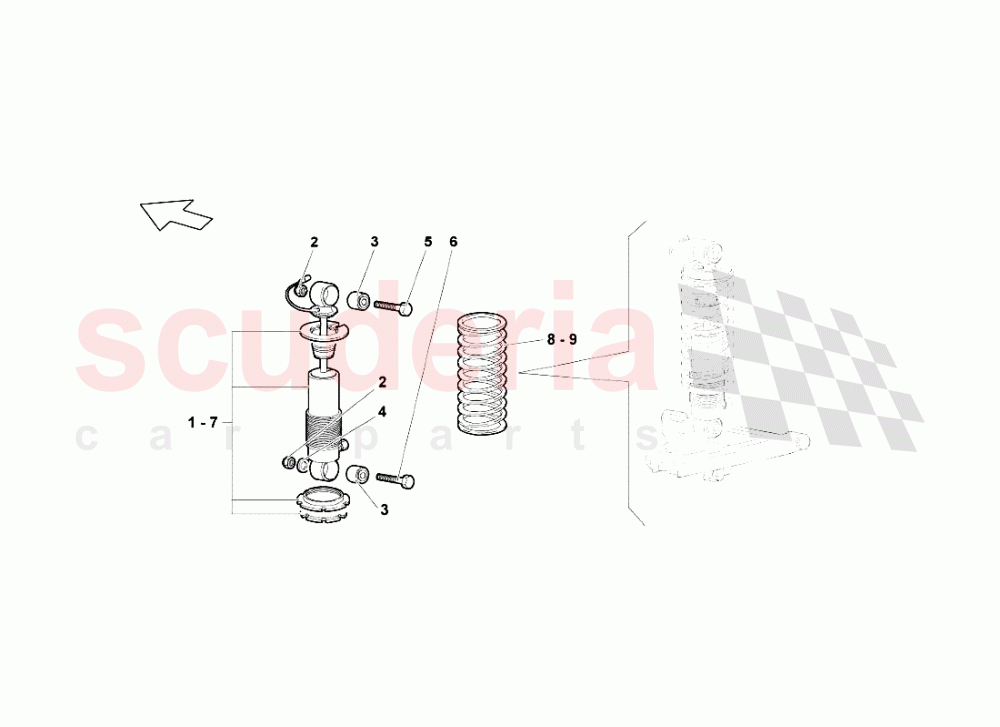 Front Suspension of Lamborghini Lamborghini Murcielago LP640