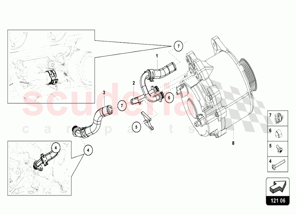 ALTERNATOR 1 of Lamborghini Lamborghini Huracan LP610 Coupe