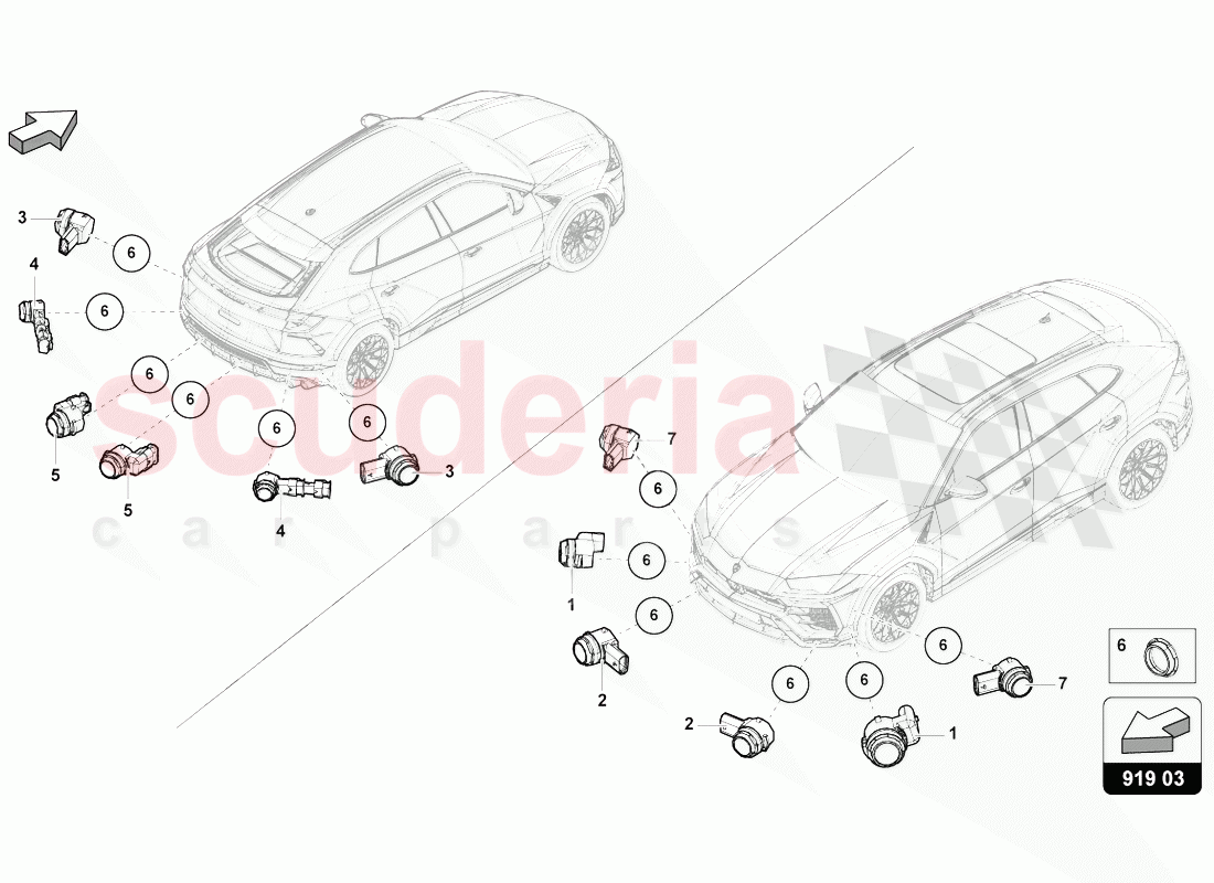 SENSOR of Lamborghini Lamborghini Urus