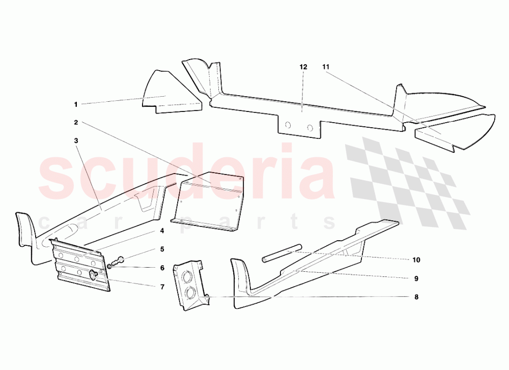 Passenger Compartment Trims 2 of Lamborghini Lamborghini Diablo SV (1995-1997)