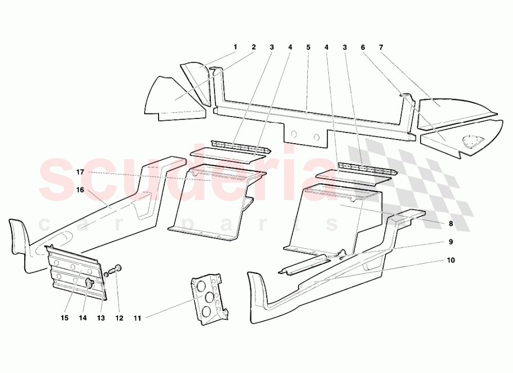 Passenger Compartment Trim 2 of Lamborghini Lamborghini Diablo SE30 (1993-1995)