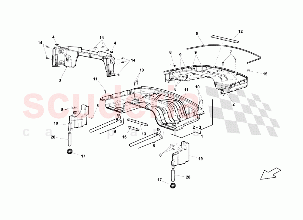 Folding Top of Lamborghini Lamborghini Gallardo LP560 Spyder