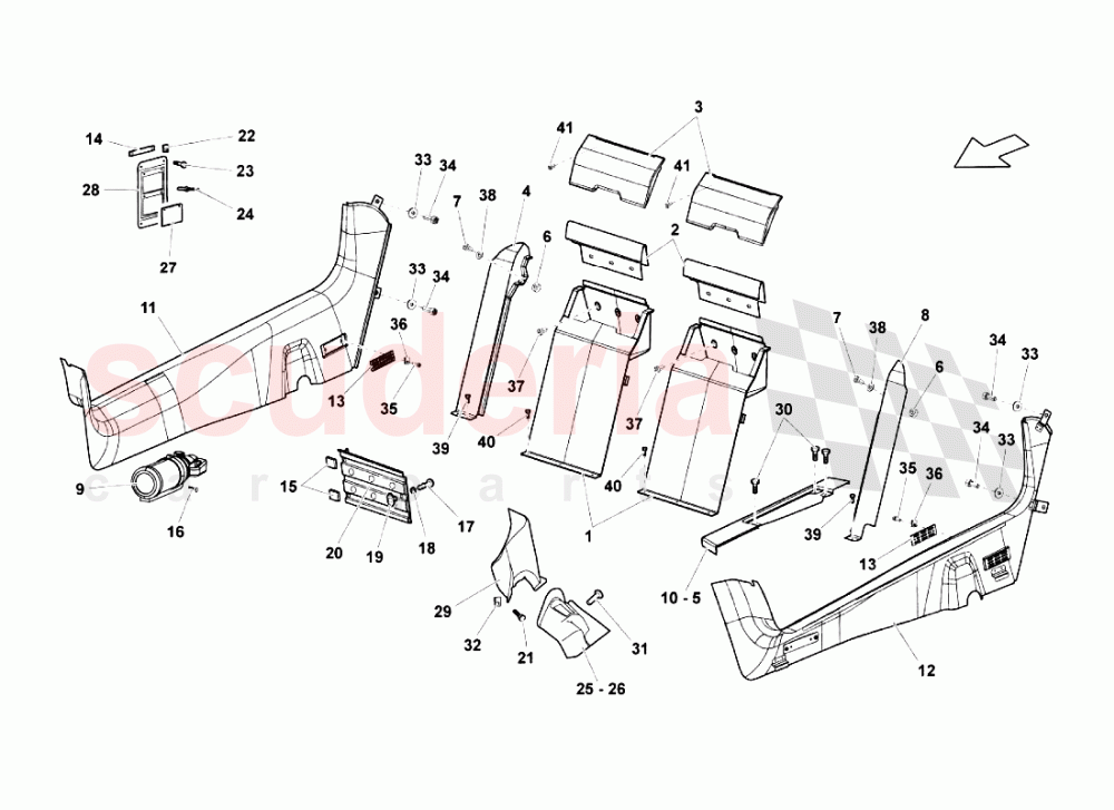 Passenger Compartment Trims 3 of Lamborghini Lamborghini Murcielago LP670