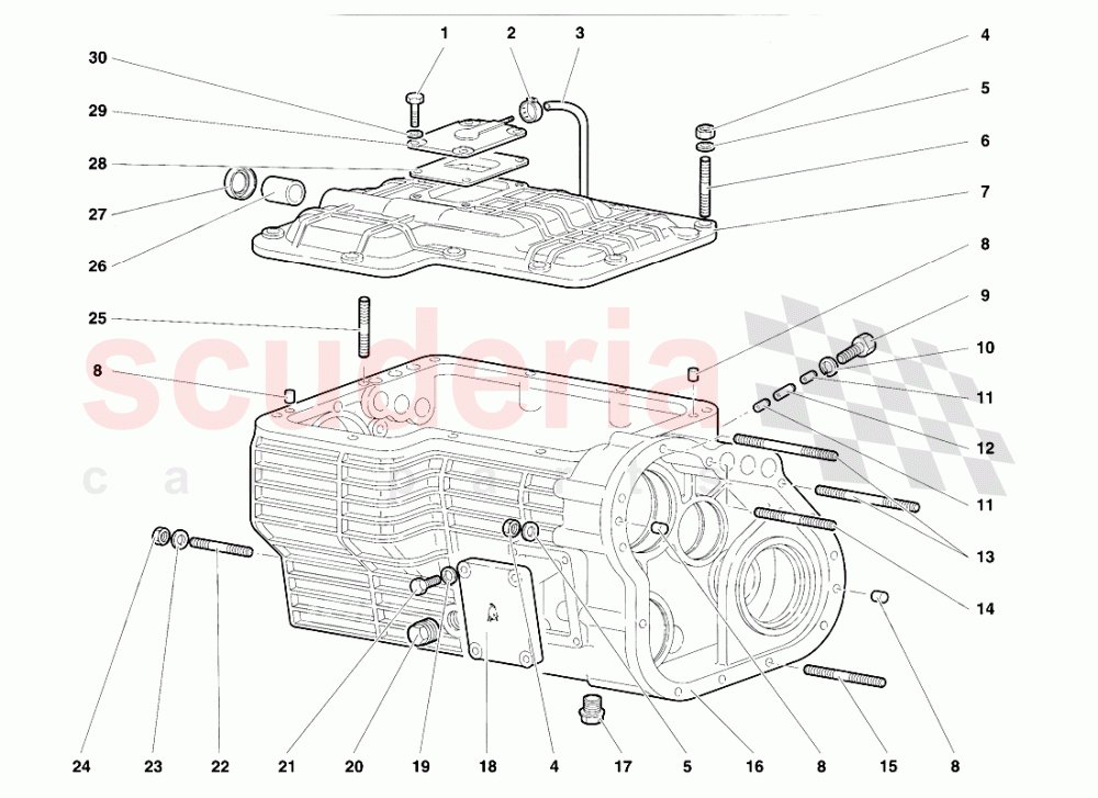 Gearbox of Lamborghini Lamborghini Diablo VT (1993-1998)