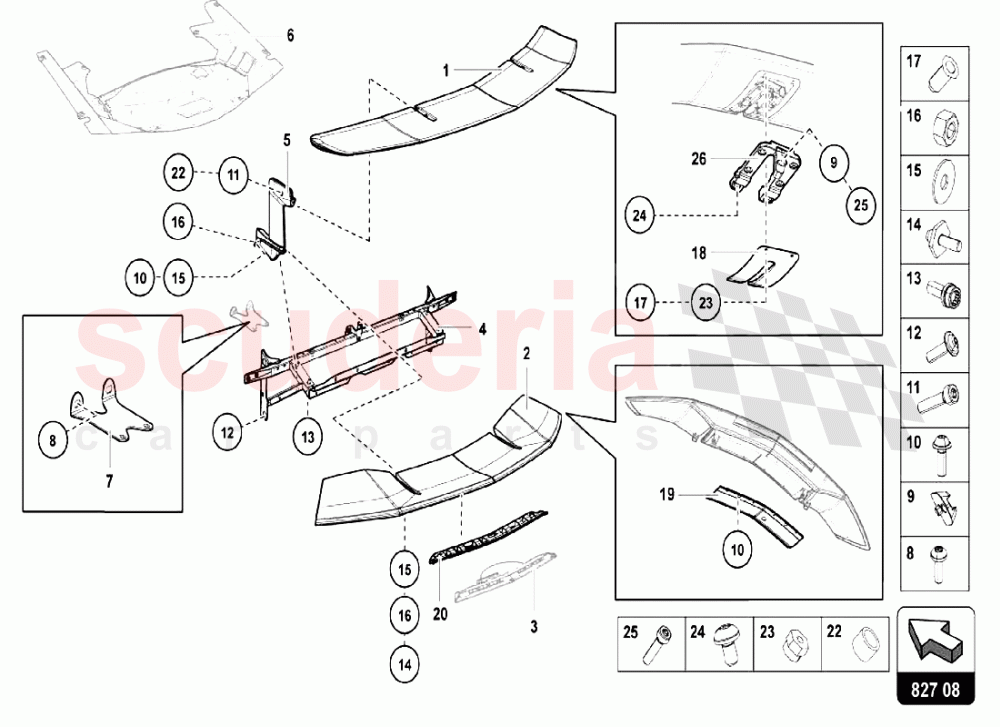 SPOILER of Lamborghini Lamborghini Aventador LP750 SV Coupe