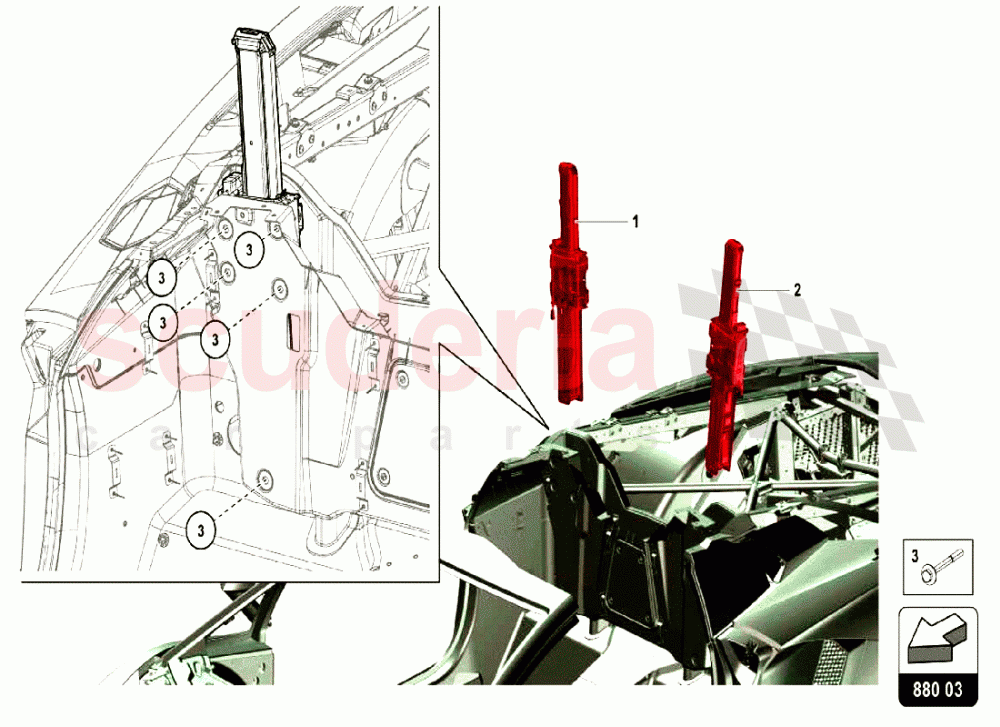 ROLL-OVER of Lamborghini Lamborghini Aventador LP750 SV Roadster