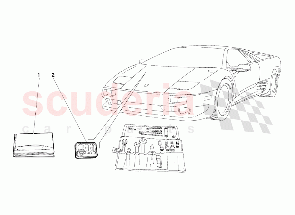 Accessories (Valid for USA Version - September 1991) of Lamborghini Lamborghini Diablo (1990-1998)