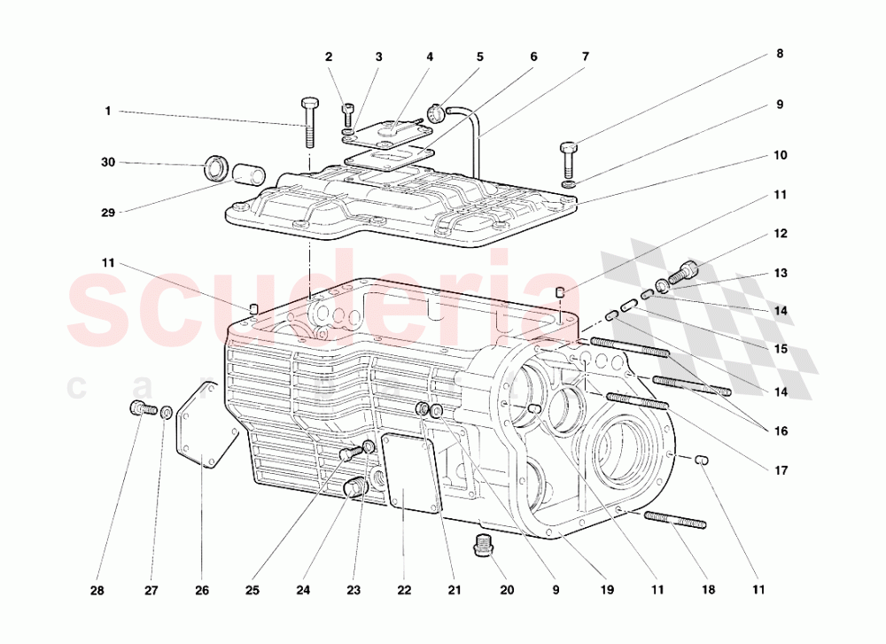 Gearbox of Lamborghini Lamborghini Diablo SV (1998)