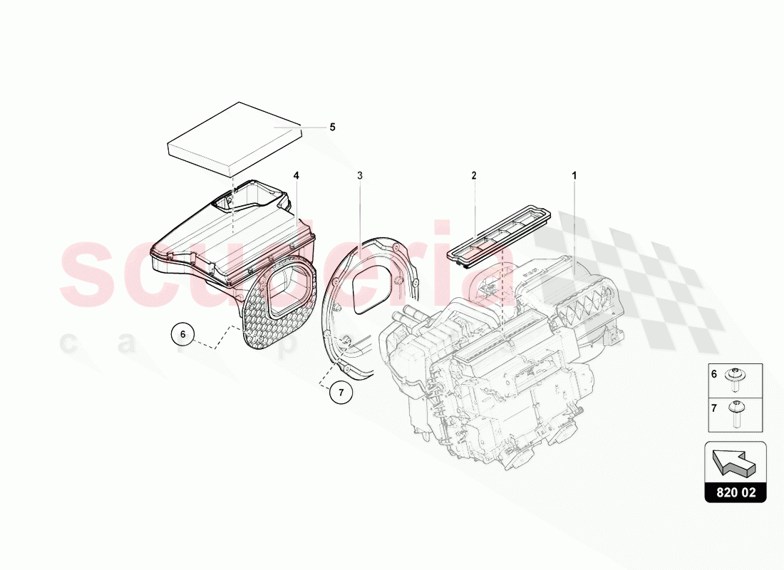 AIR CONDITIONING of Lamborghini Lamborghini Aventador LP770 SVJ Coupe