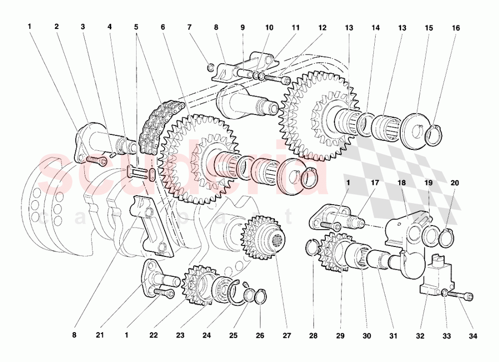 Timing System 2 of Lamborghini Lamborghini Diablo SE30 (1993-1995)