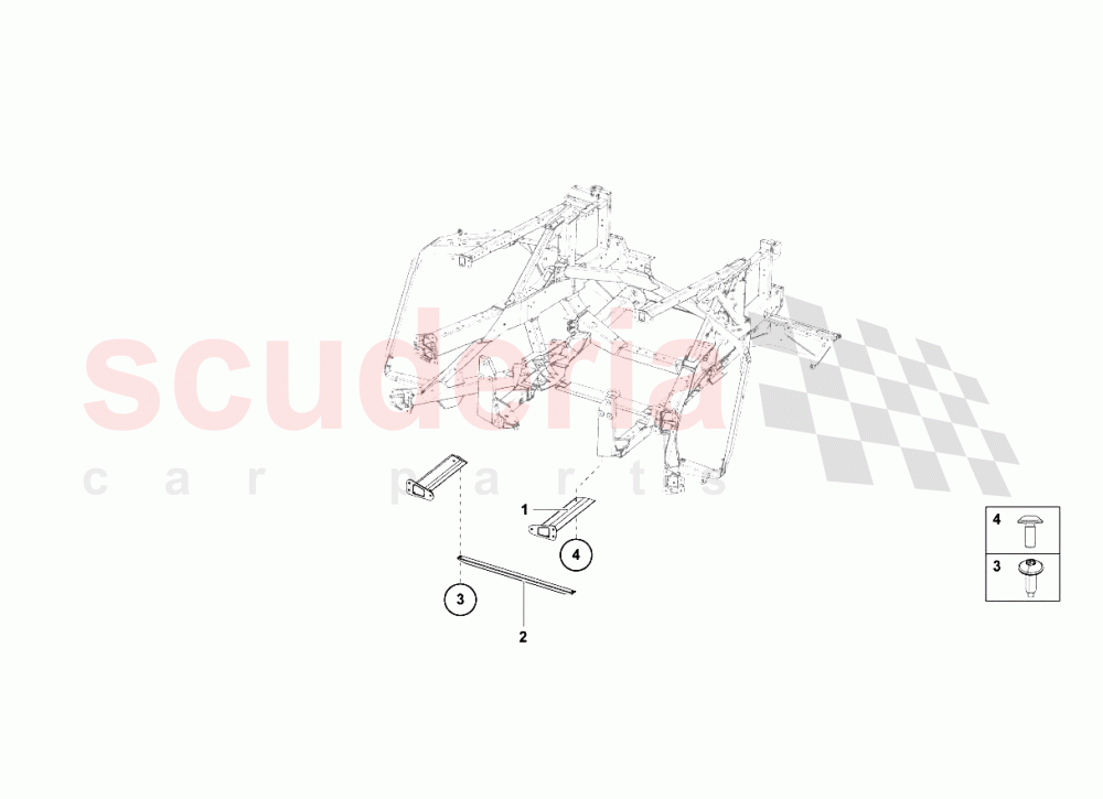 Front Frame Elements 5 of Lamborghini Lamborghini Aventador LP700 Coupe