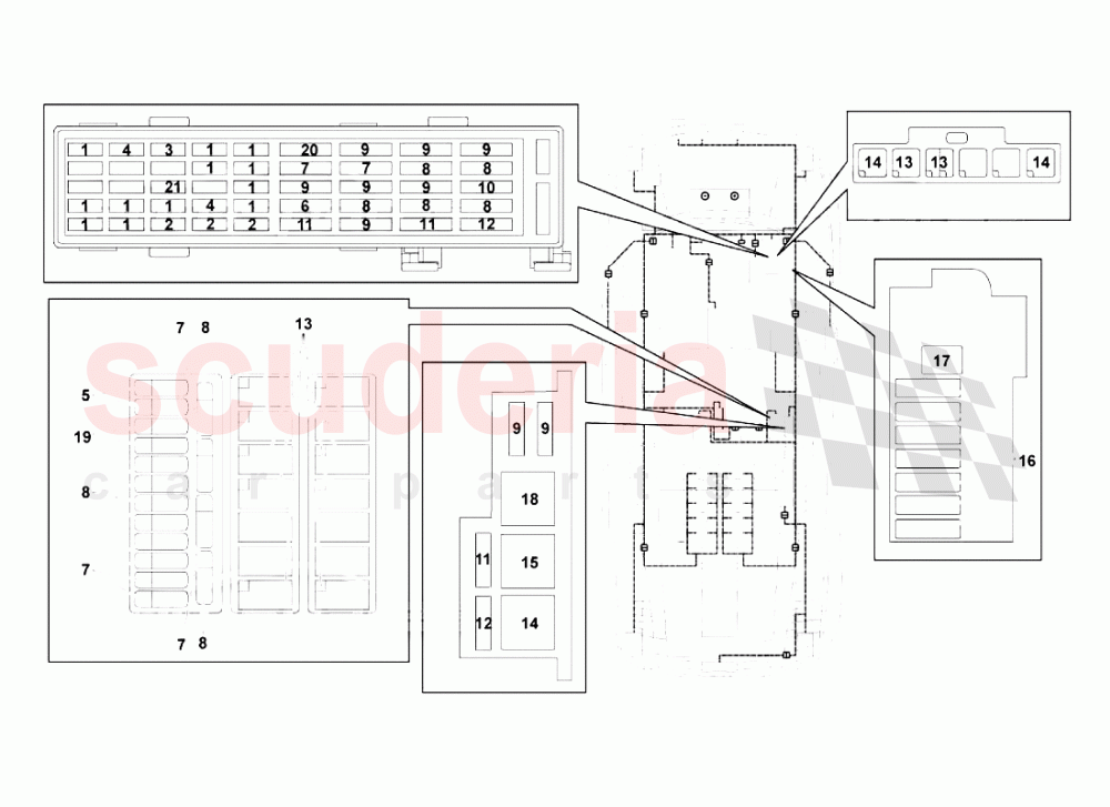 Electrical System 3 of Lamborghini Lamborghini Gallardo (2003-2005)