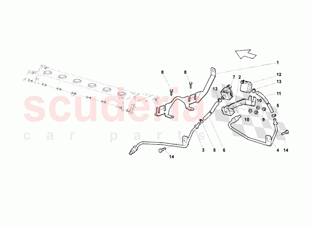 Emission Control System of Lamborghini Lamborghini Murcielago LP670