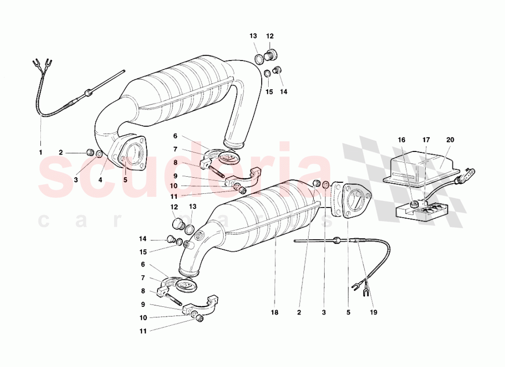 Exhaust System 2 of Lamborghini Lamborghini Diablo SV (1998)