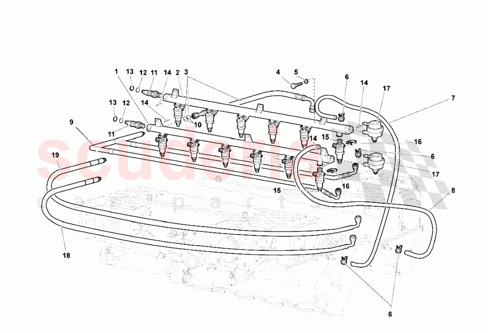 Fuel System 1 of Lamborghini Lamborghini Murcielago Roadster