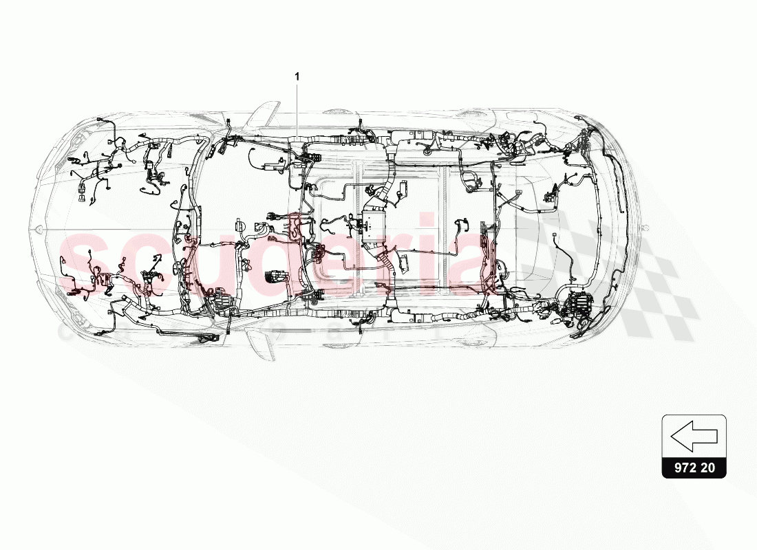 WIRING HARNESS FOR INTERIOR of Lamborghini Lamborghini Urus