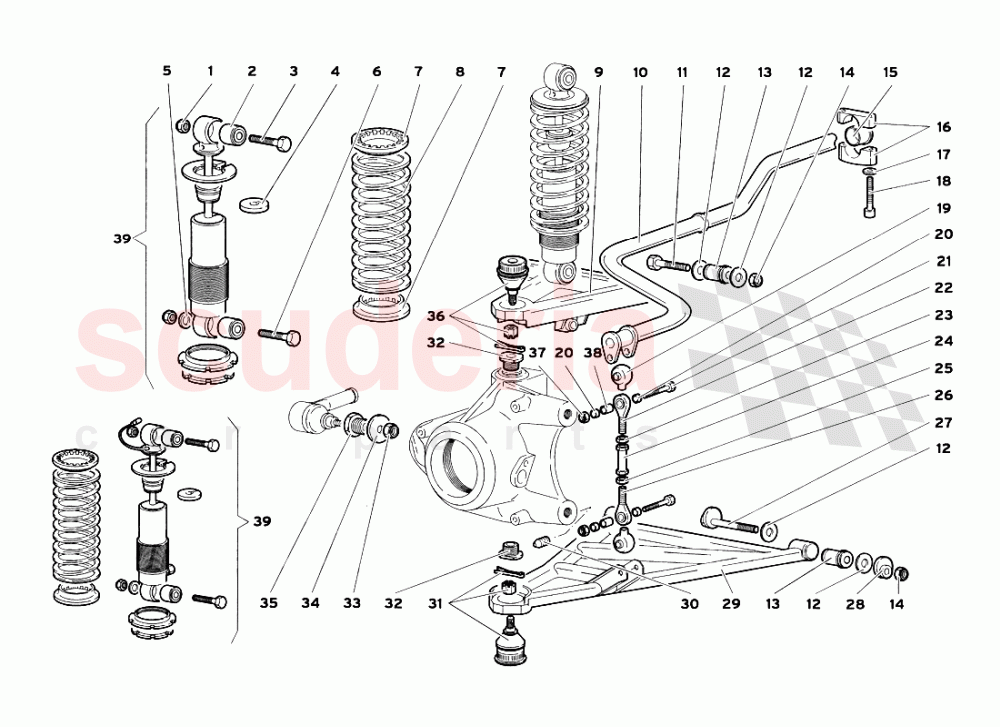 Front Suspension of Lamborghini Lamborghini Diablo SV (1999)