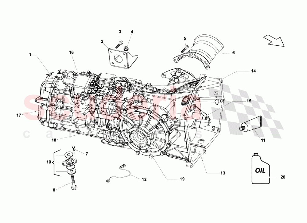 ASSEMBLY of Lamborghini Lamborghini Gallardo LP550 Spyder