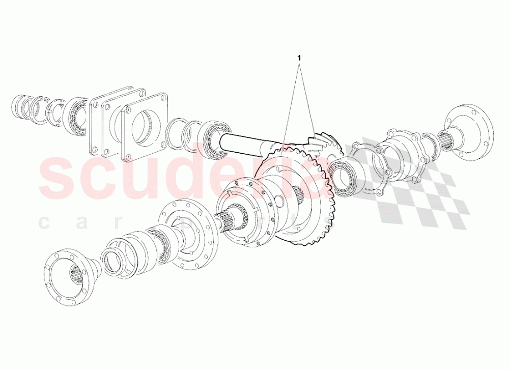 Differential (Valid for Canada - March 1997) of Lamborghini Lamborghini Diablo SV (1995-1997)