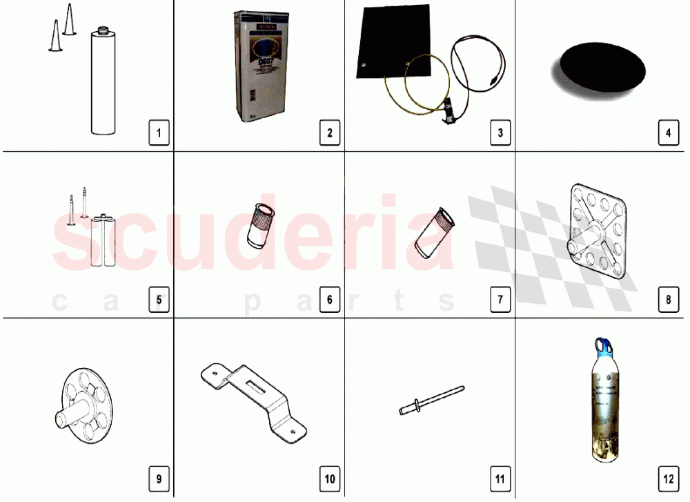 CFK REPAIR KIT of Lamborghini Lamborghini Aventador LP750 SV Roadster