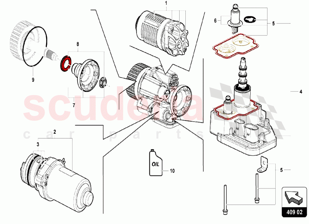 Front Axle Differential 2 of Lamborghini Lamborghini Aventador S