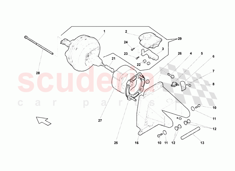 Power Brake (E-Gear) of Lamborghini Lamborghini Gallardo (2006-2007)