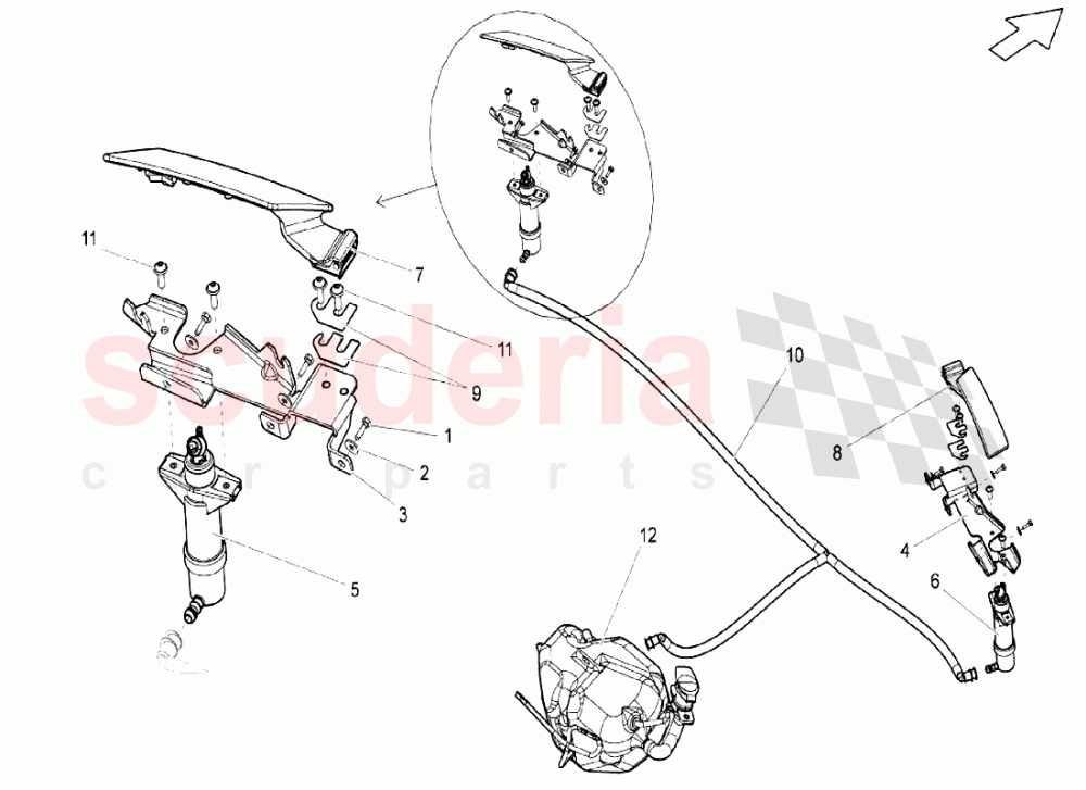 Windshield Wiper 3 of Lamborghini Lamborghini Gallardo LP550 Coupe