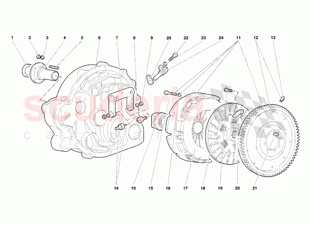 Clutch of Lamborghini Lamborghini Diablo SV (1998)