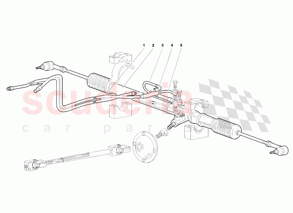 Steering (Valid for UK 1998) of Lamborghini Lamborghini Diablo VT Roadster (1998-2000)