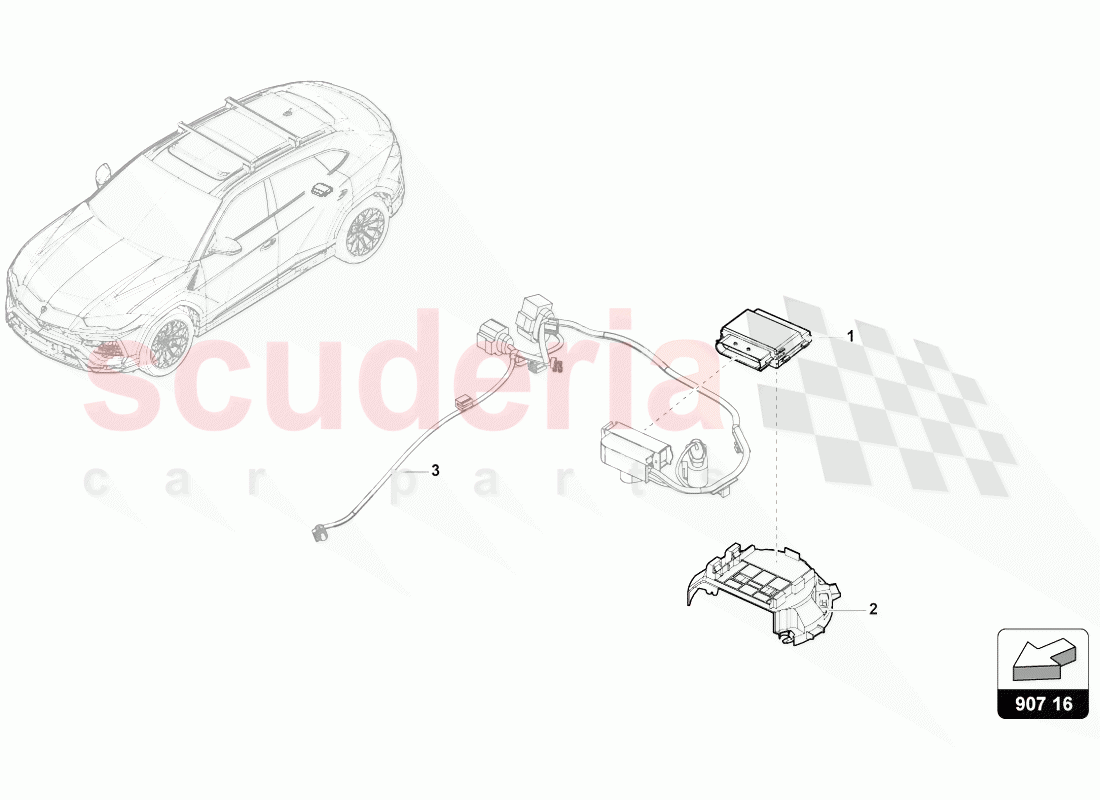 CONTROL UNIT FOR FUEL PUMP of Lamborghini Lamborghini Urus