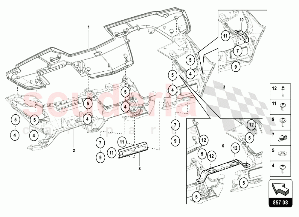 DASHBOARD 4 of Lamborghini Lamborghini Aventador LP720 Roadster